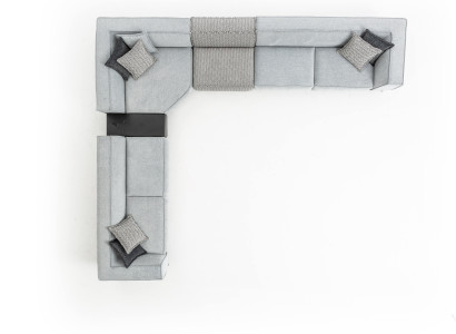Corner sofa Textile Modern Design Upholstery Sofa 430x375cm Couch L-shape Sofas
